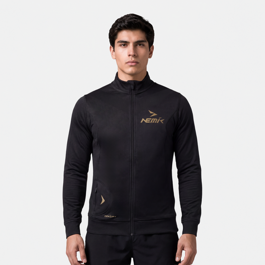 Chamarra Hard Running Negro/Golden