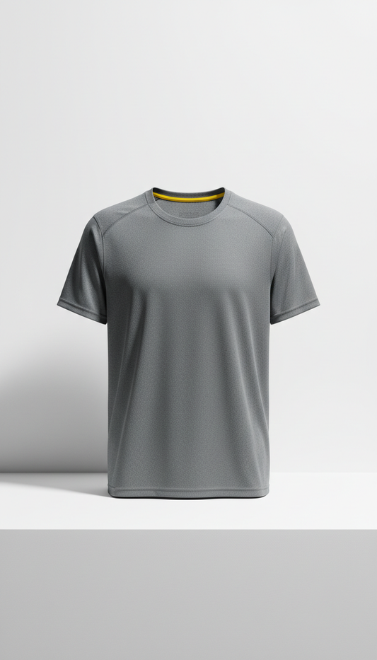 Camiseta gris acero anti-humedad
