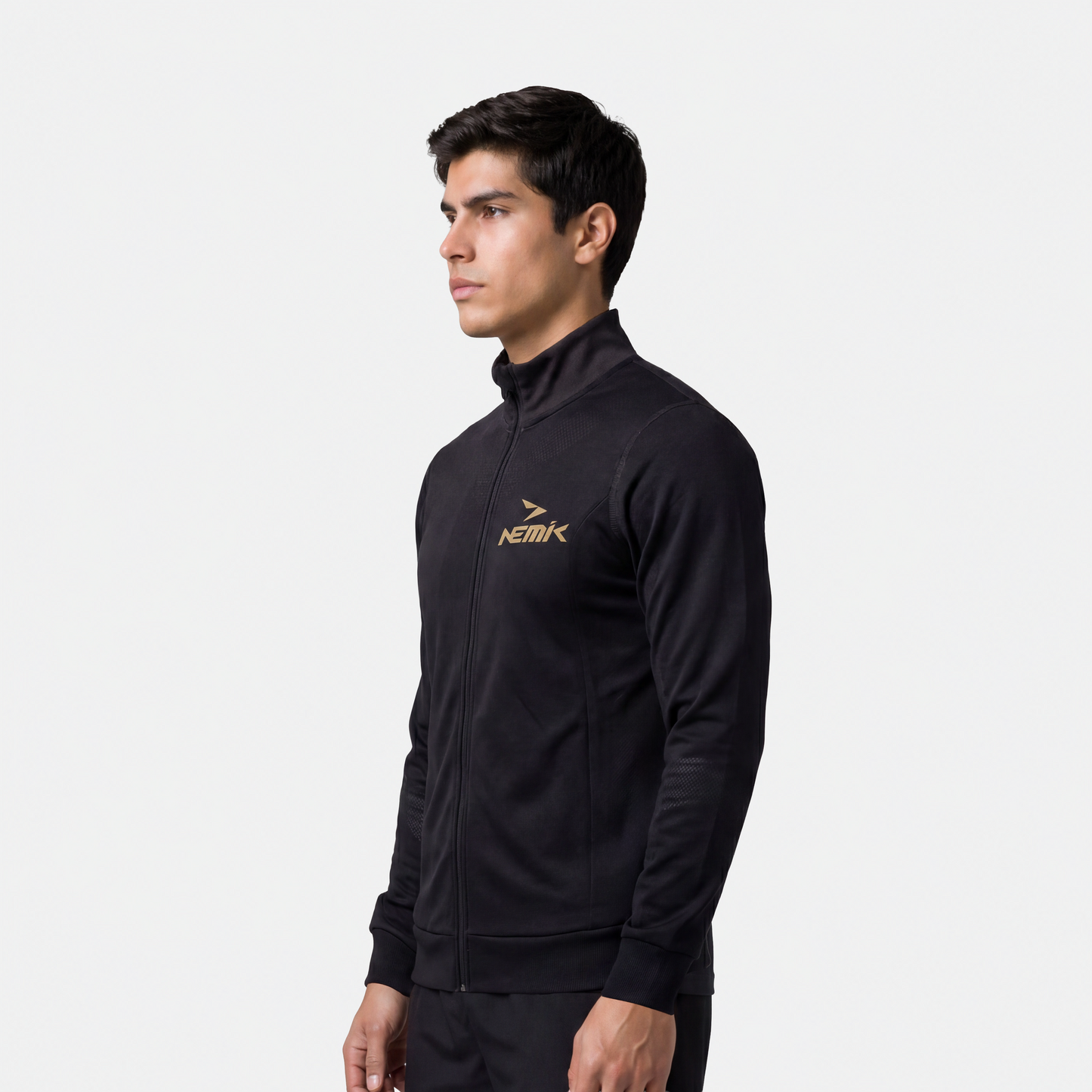 Chamarra Hard Running Negro/Golden