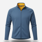 Chaqueta con cierre azul pizarra