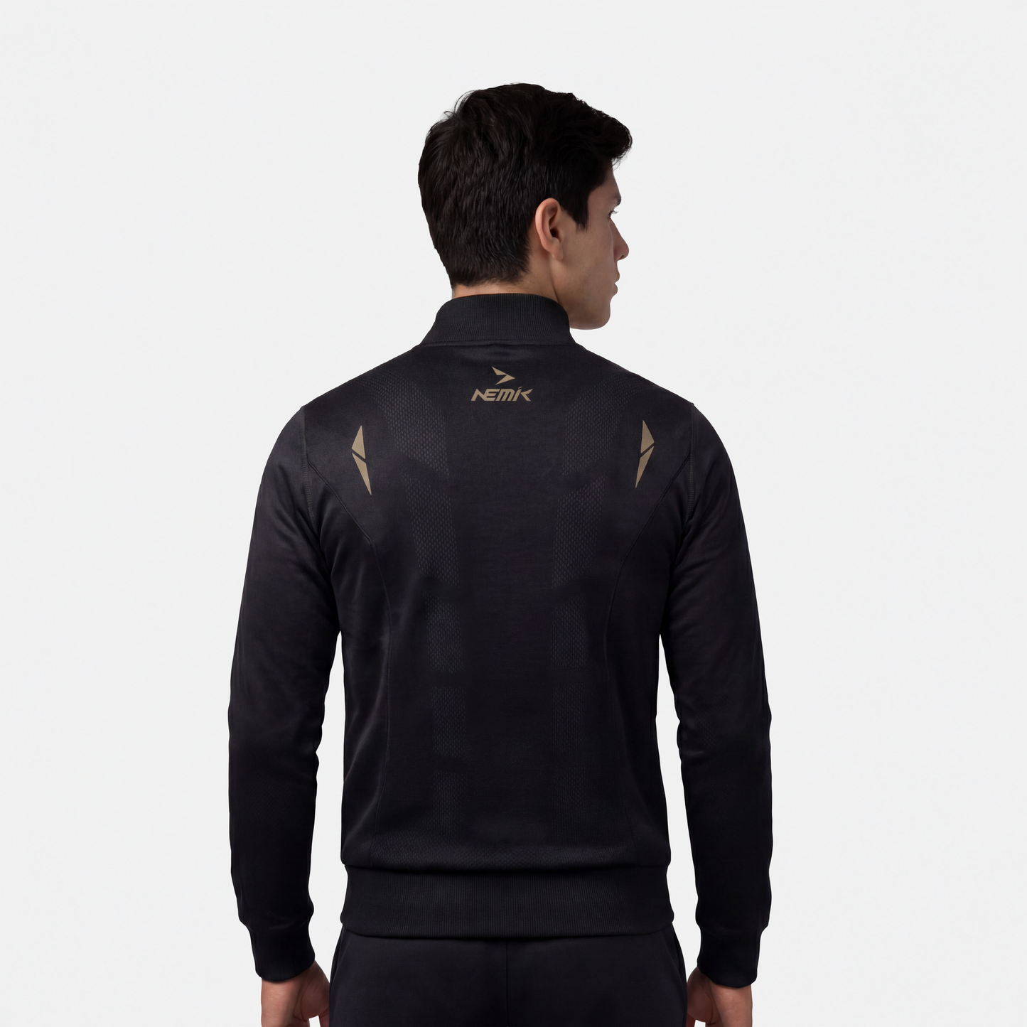 Chamarra Hard Running Negro/Golden
