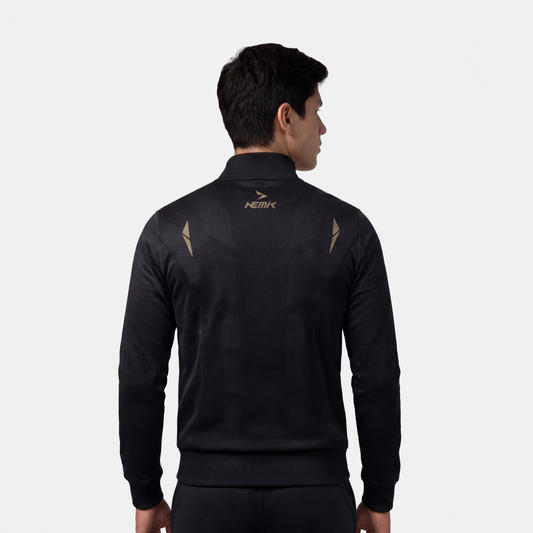 Chamarra Hard Running Negro/Golden