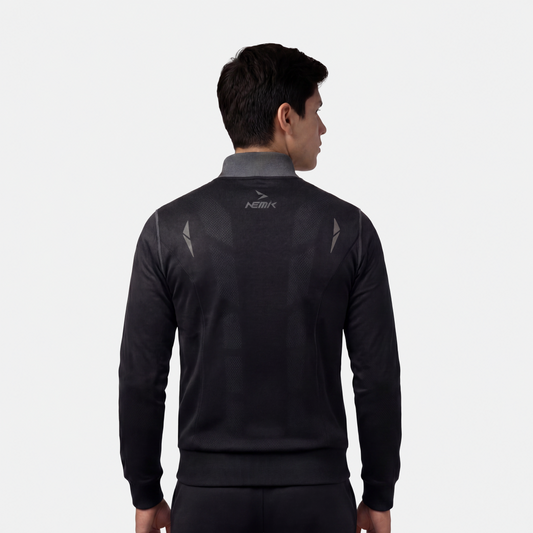 Chamarra Hard Running Negro/Gris