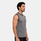 Playera Sin Mangas City Racer Negro Jaspe