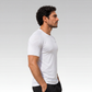 Playera Manga Corta Caballero Hard Running Blanco