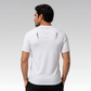 Playera Manga Corta Caballero Hard Running Blanco