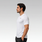 Playera Manga Corta Caballero Hard Running Blanco