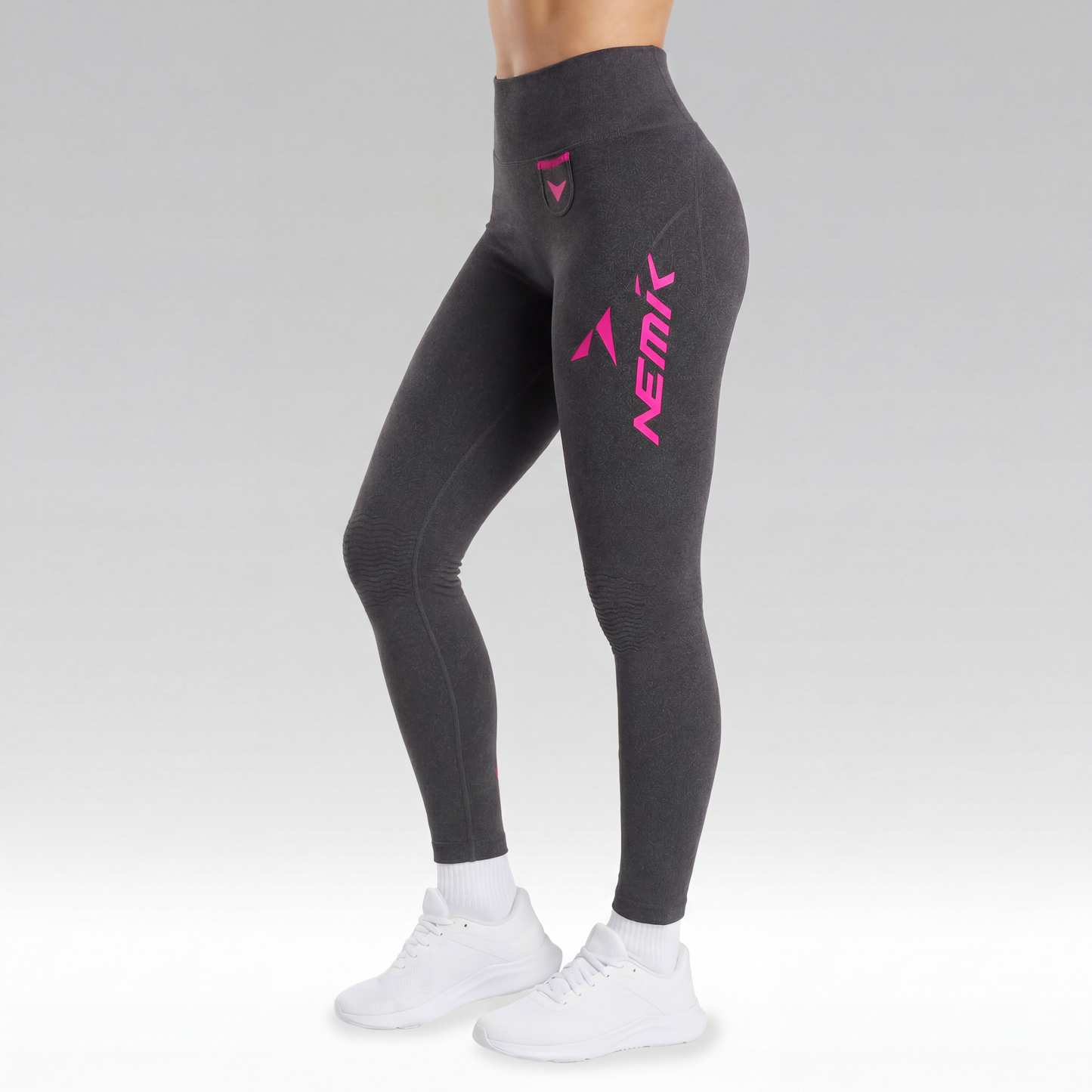 Malla Larga City Racer T2 Negro Jaspe