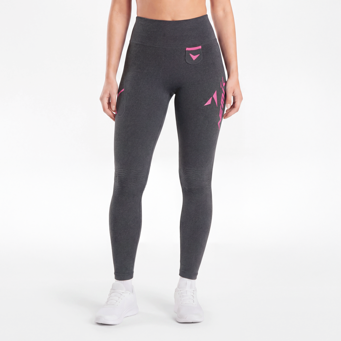 Malla Larga City Racer T2 Negro Jaspe