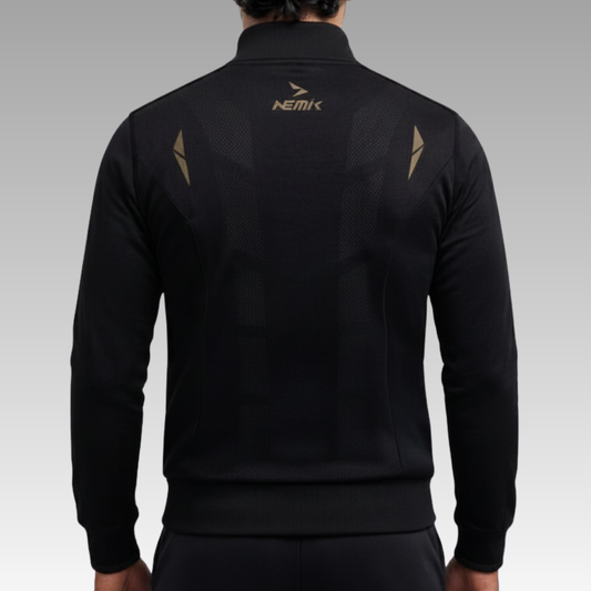 Chamarra Hard Running Negro/Golden