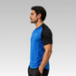 Playera Manga Corta Hard Running Azul Blue/Negro