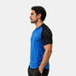 Playera Manga Corta Hard Running Azul Blue/Negro